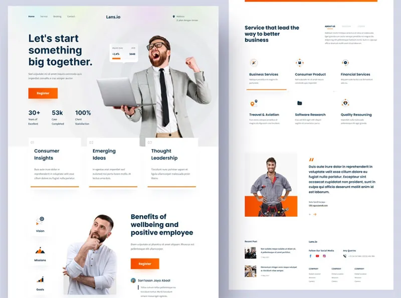 Structure Website landing Page | Nusa Penida Agency SEO